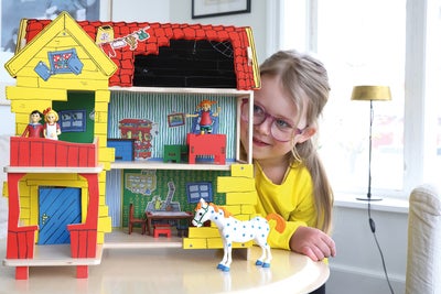 Pippi Langstrømpe Dukkemøbler Soverom 3 Deler