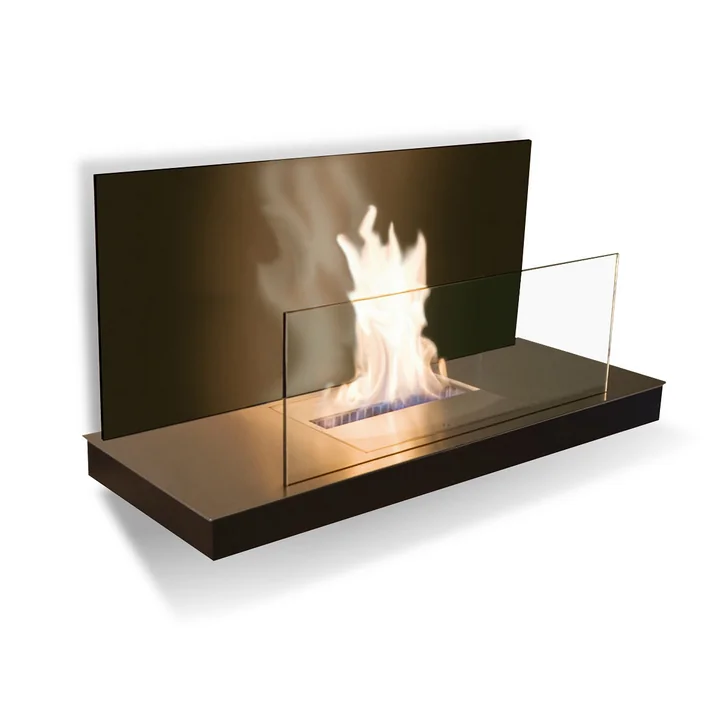 Radius Design - Wallflame II - Edelstahl / Glas, schwarz