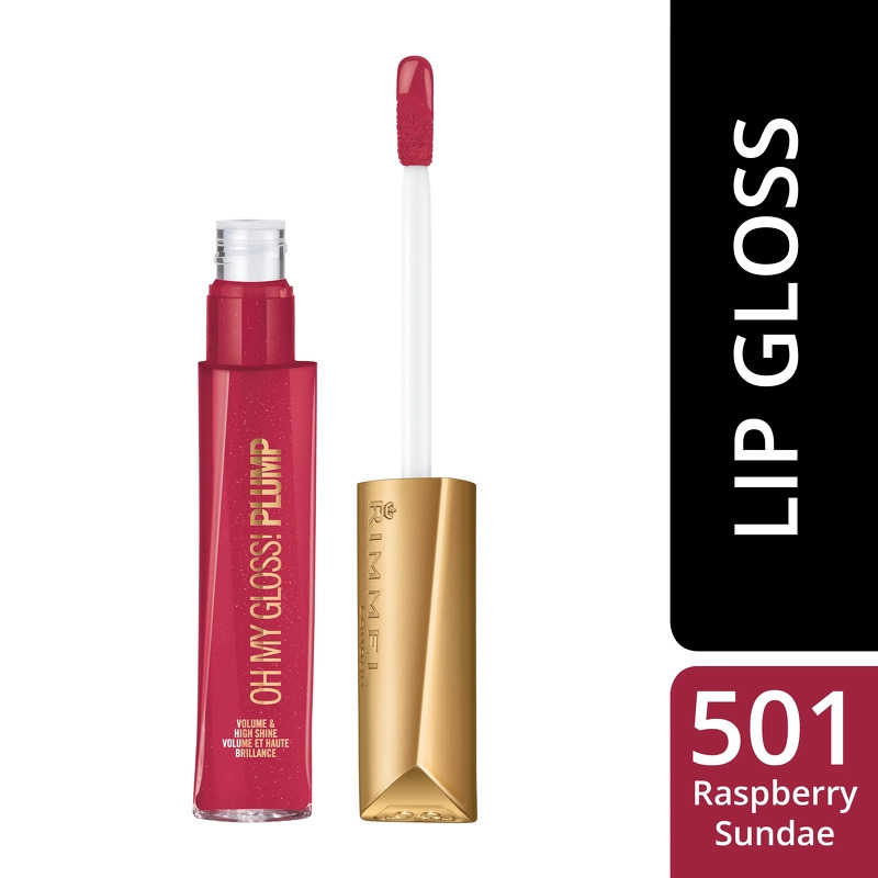 RIMMEL Oh My Gloss Plump 6,5 ml - 501 Rasperry Sundae