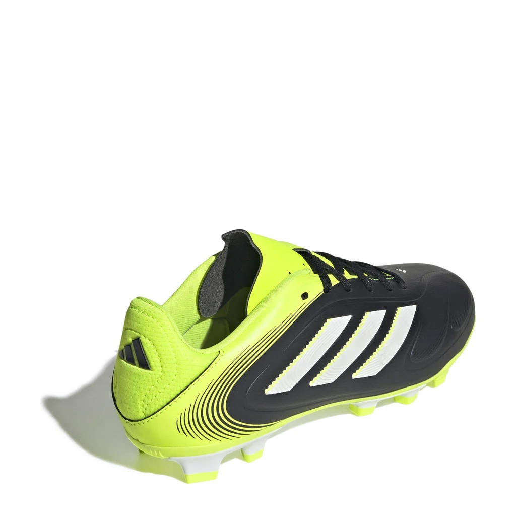 adidas Performance Copa Pure II Club FG/MGjunior voetbalschoenen zwart/wit/geel