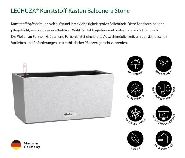 LECHUZA® Kunststoff-Kasten Balconera Stone,