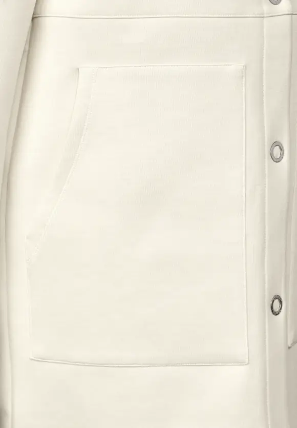 Softe Doubleface Jacke - snow cream