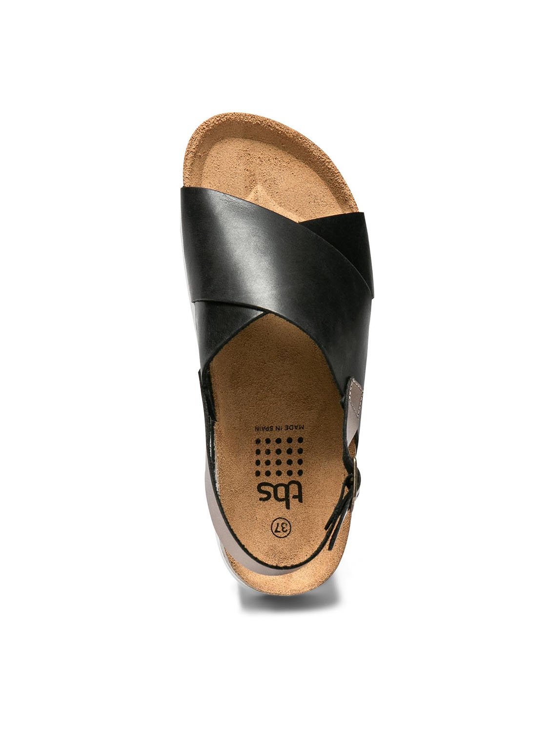 Sandales Plateforme Femme Cuir Noir