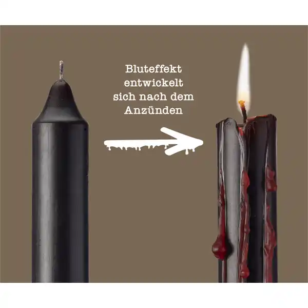 Blutende Stabkerzen 4er-Set