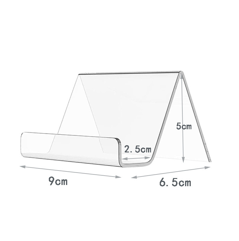 (3er Set) Visitenkarten Halter Business Card Ständer Büro Organizer - Transparent