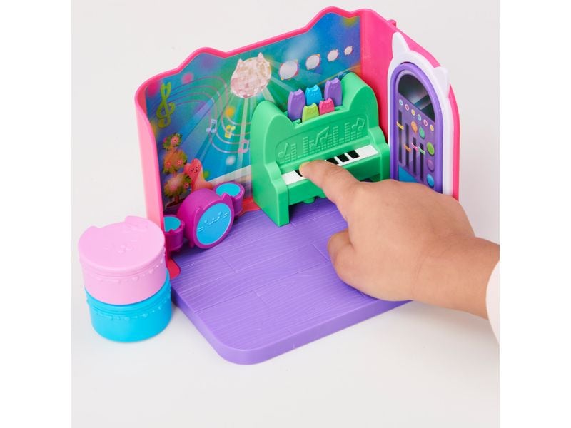 Spinmaster Gabby's Dollhouse Catnips Musikzimmer Deluxe Roo Detailgetreues Deluxe Raum-Set