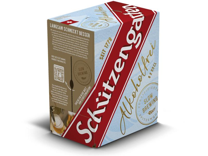 Schützengarten Bier alkoholfrei 6 x 0.33 l Schweizer Lagerbier ohne Alkohol