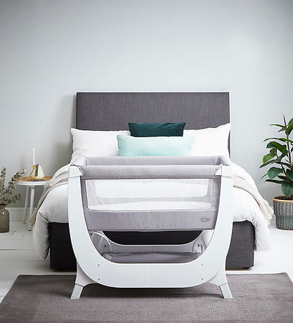 Shnuggle Babybett - Air - Beistellbett - 95x56 cm - Dove Grey