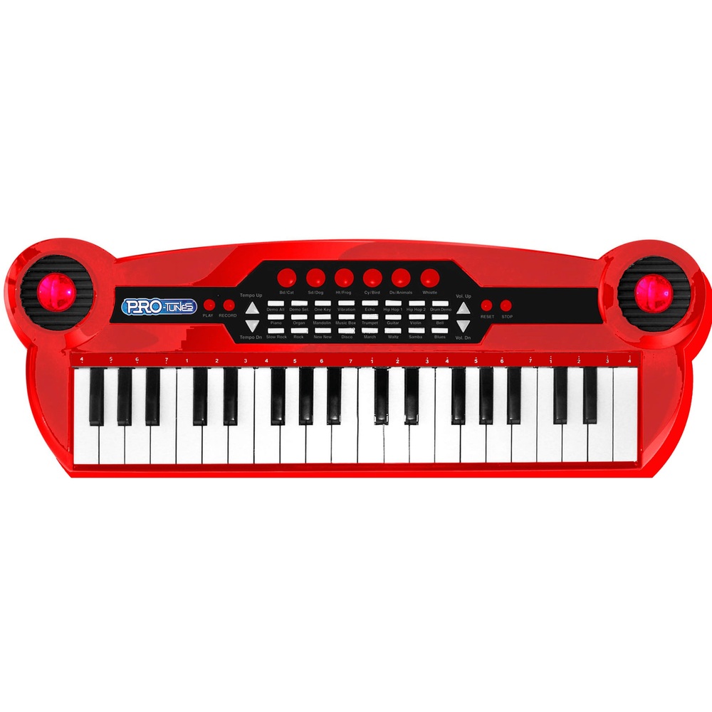 37-Tasten-Elektronik-Keyboard, rot