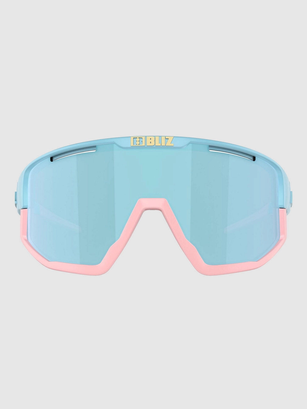 BLIZ Active Eyewear Fusion Small Matt Pastel Blue Sunglasses smoke w ice blue multi
