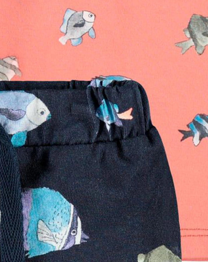 Shorts NBMFASOLLE mit T-Shirt und Mütze in dark sapphire