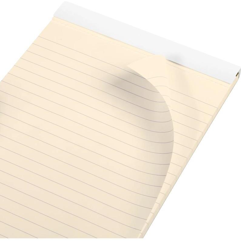Bloc entoilé en-tête Flying Spirit White A5 140 pages détachables ligné motifs assortis papier ivoire 90g - Blanc