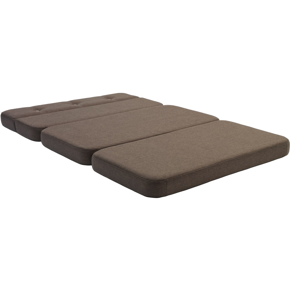 Køb by KlipKlap 3 Fold Sofa Brown With Sand KK XL Soft 140 Cm