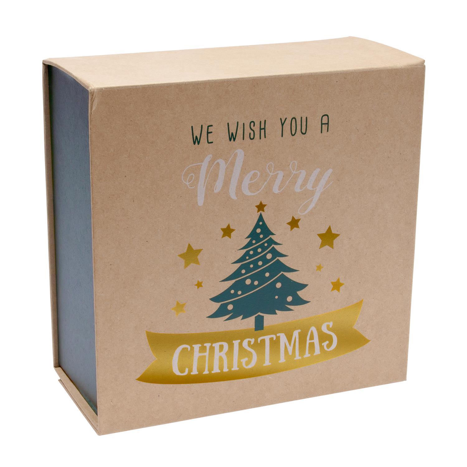 BOITE CADEAU NOEL 25X25X12CM