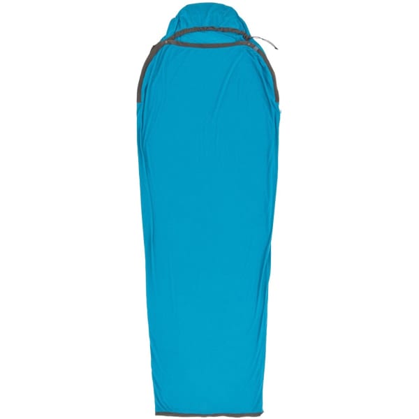 Drap sac de couchage SEA TO SUMMIT BREEZE SLEEPING BAG LINER MUMMY W/ DRAWCORD COMPACT BLUE