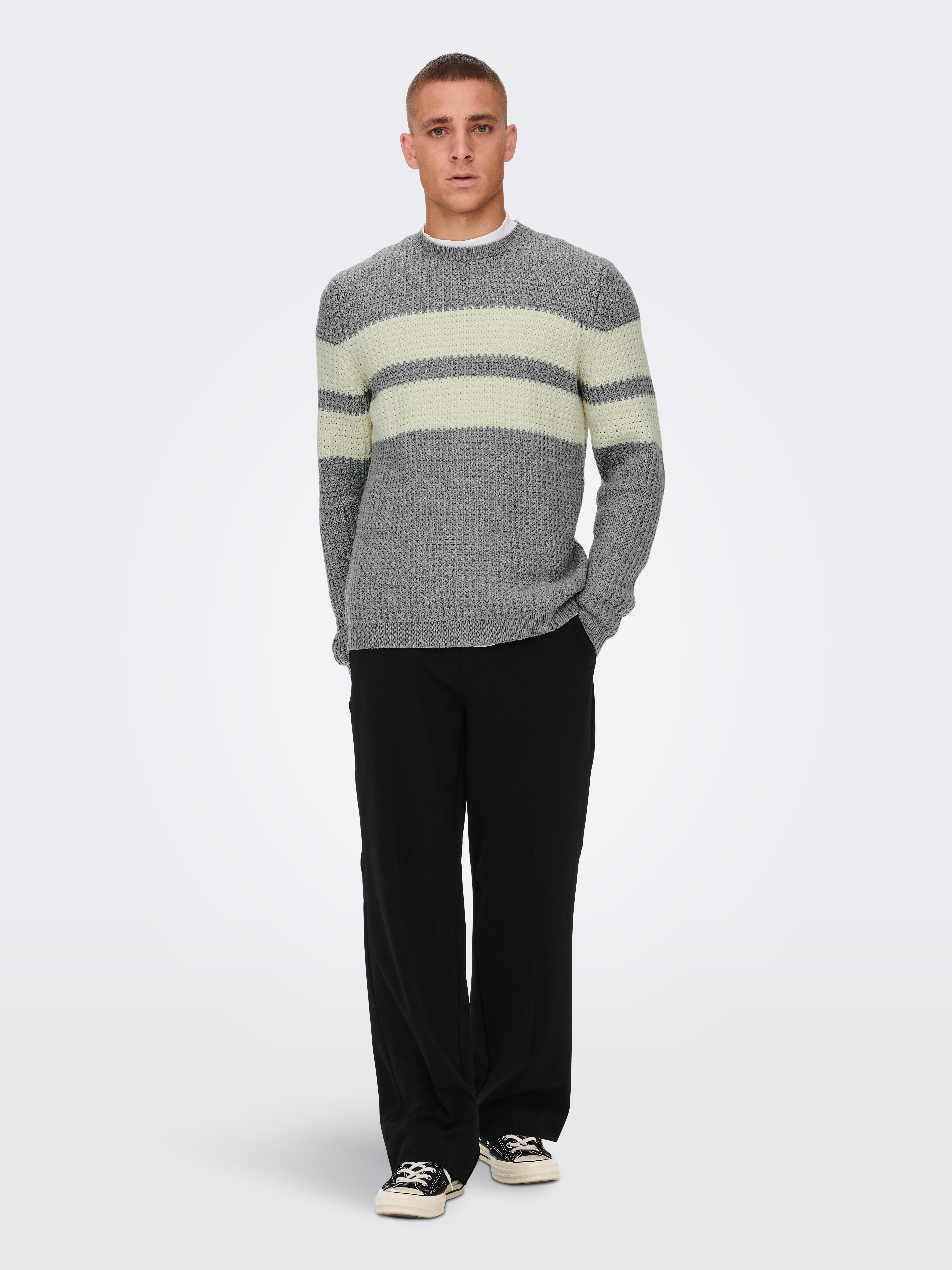 ONSAZLO Pullover Medium Grey Melange