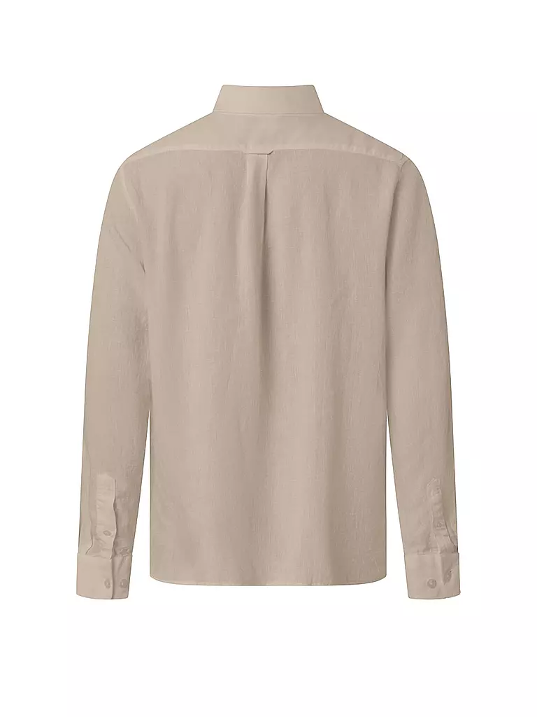 KNOWLEDGE COTTON APPAREL Leinenhemd beige