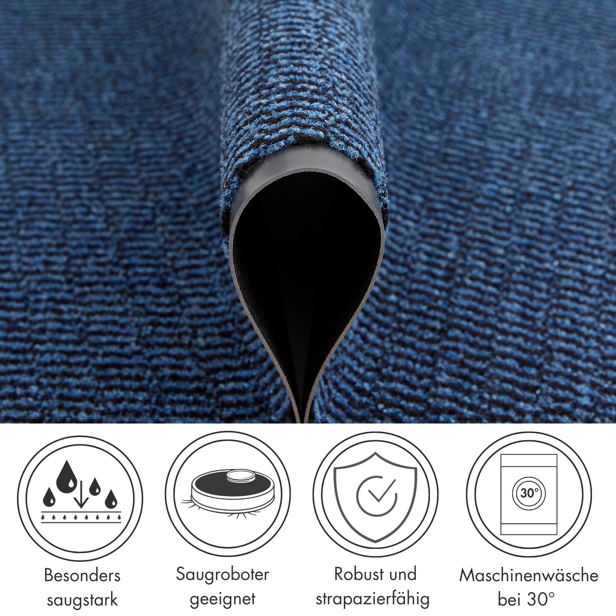 Andiamo Fussmatte »Easy, Made in Netherlands« rechteckig 5 mm Höhe Schmutzfangmatte, rutschhemmend, Innen- und überdachten Aussenbereich