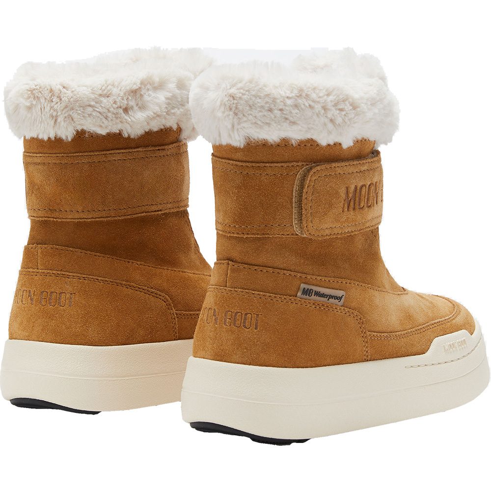 Moon Boot Junior Park Strap Suede Boots Kinder sand
