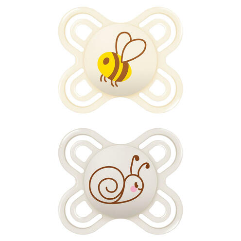 Lot de 2 sucettes Perfect naissance 0-2 mois Planet Love - Coloris aléatoire - MAM