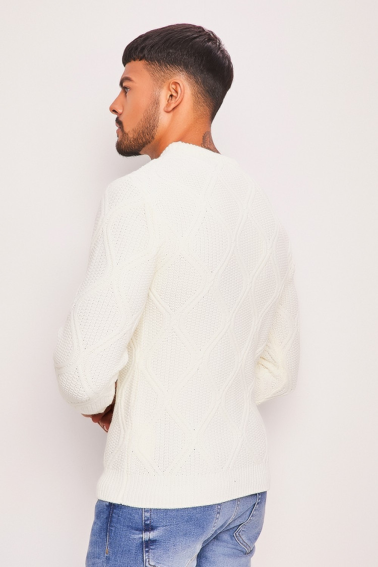 Pull en maille blanc