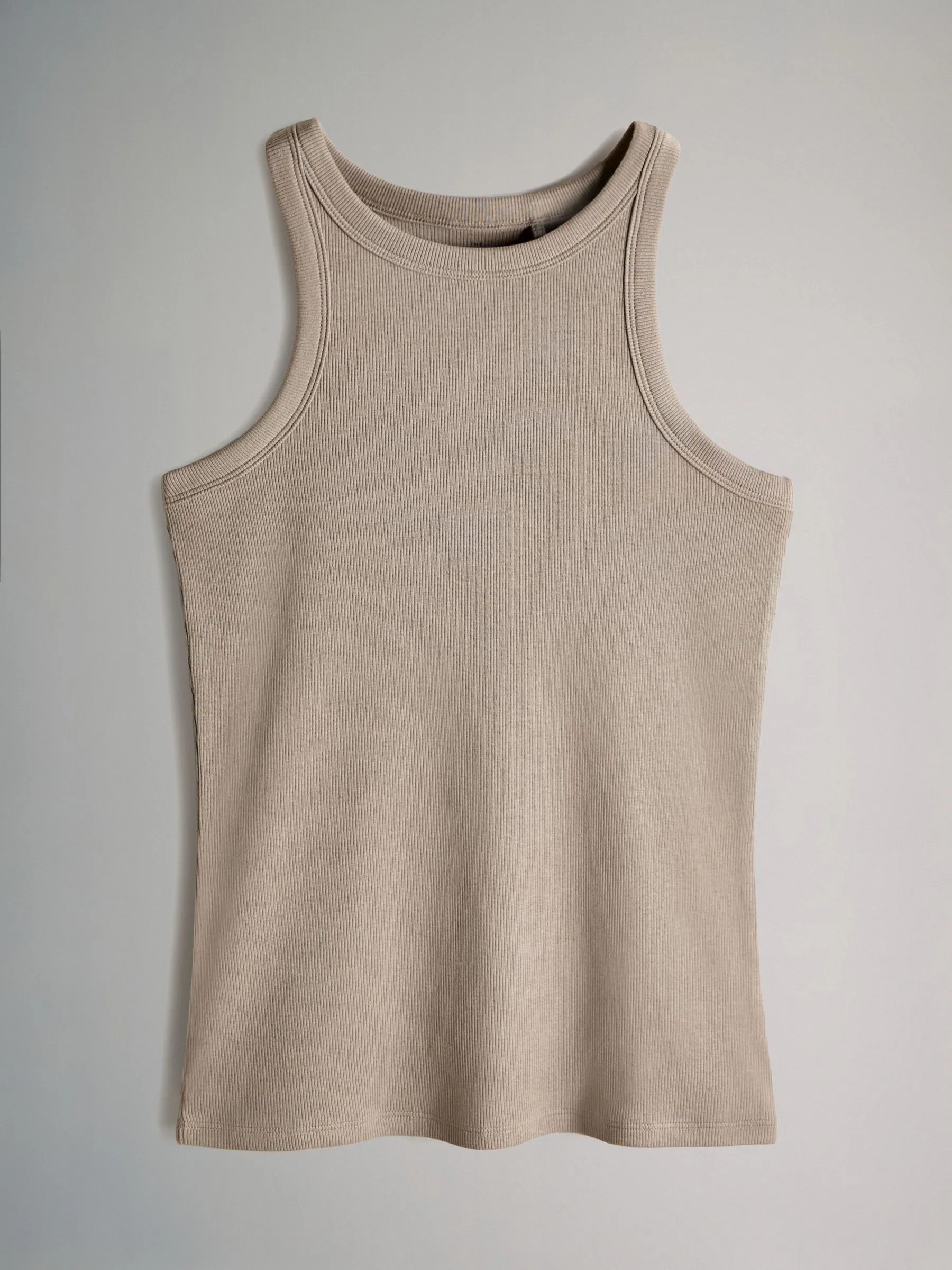 Zwart/chocoladebruin/taupebruin/streep/wit - The Set 5 Pack Racer Ribbed Vests