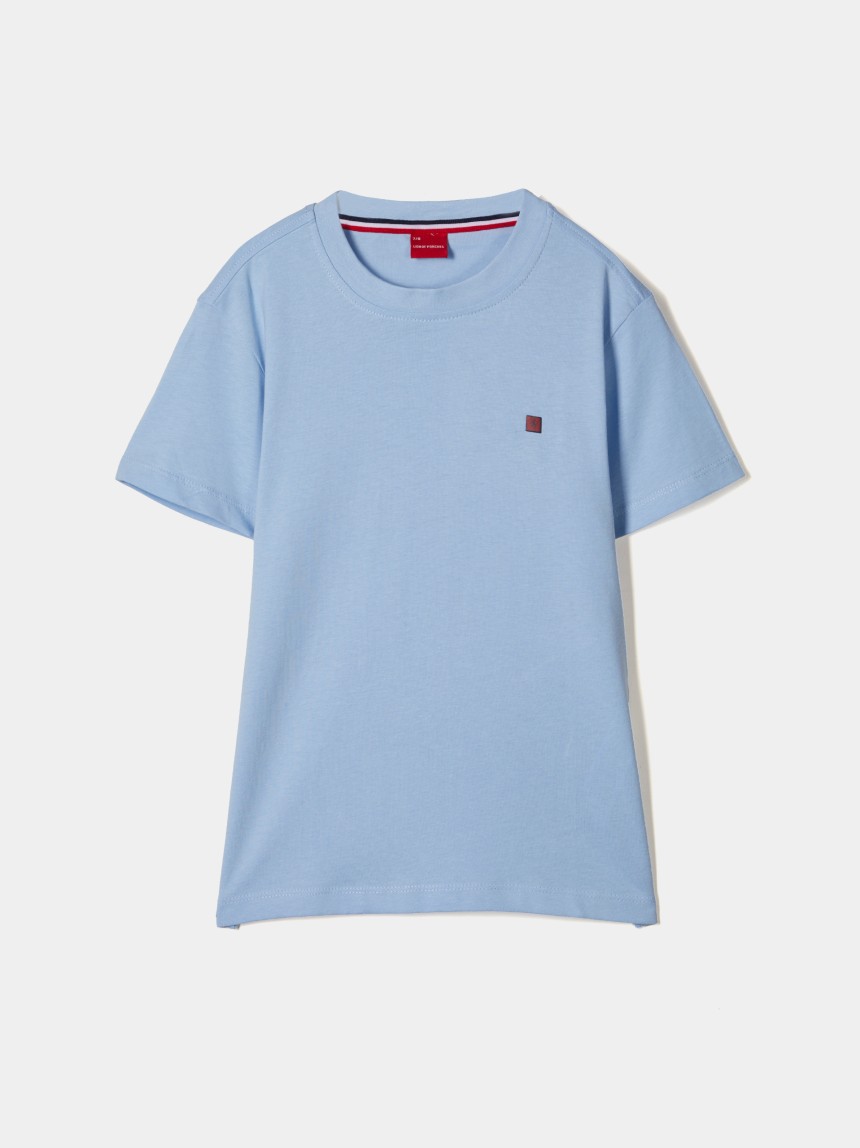 T-shirt básica de algodão