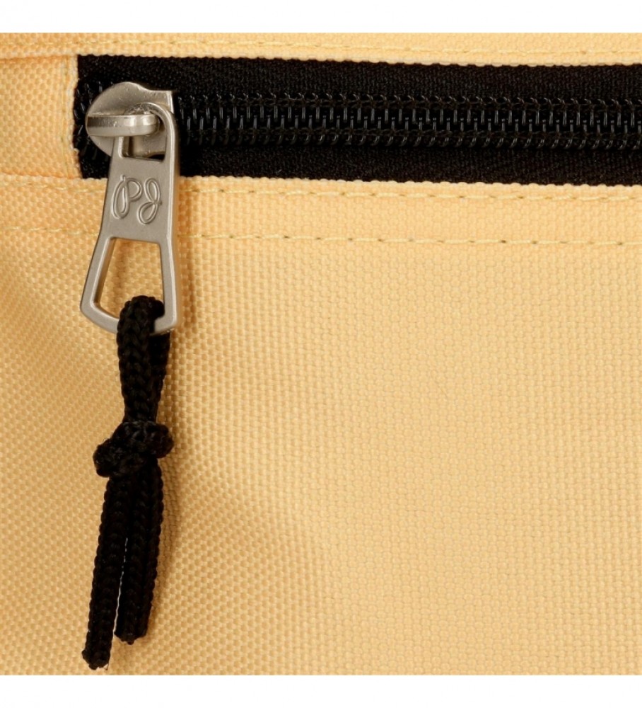 Estojo Pepe Jeans com três compartimentos, amarelo, 6324326 - 22x12x5cm