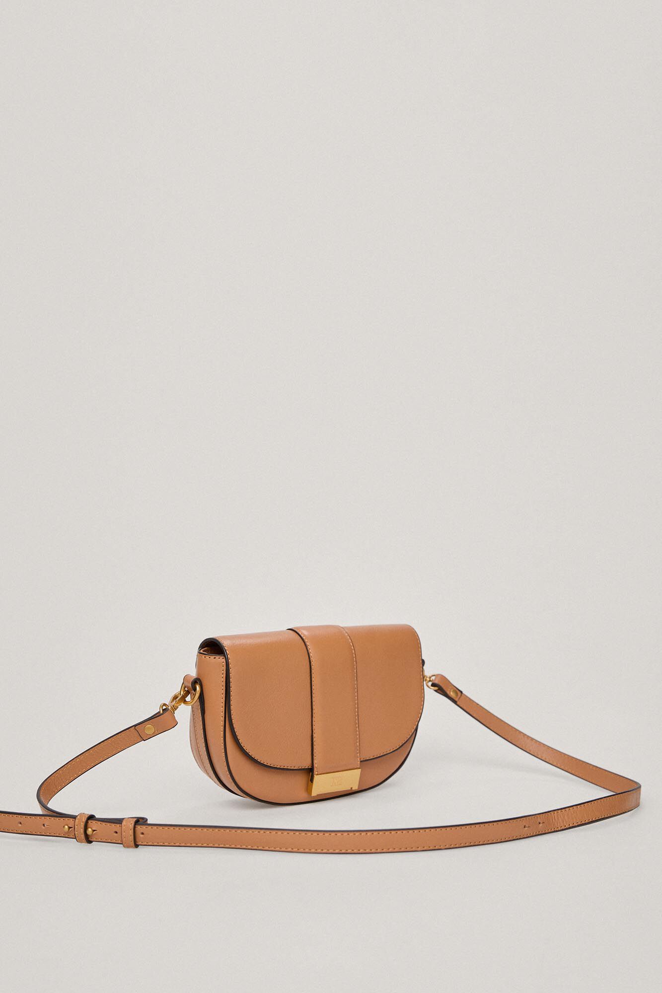 Bolsa de ombro em couro - Marrom