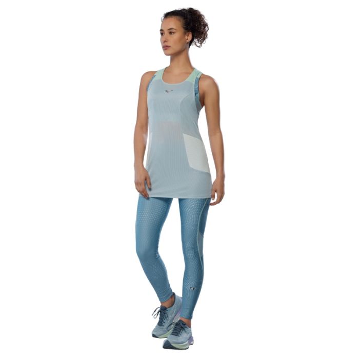 Mizuno Dame Singletter DryAeroFlow Tank Blå