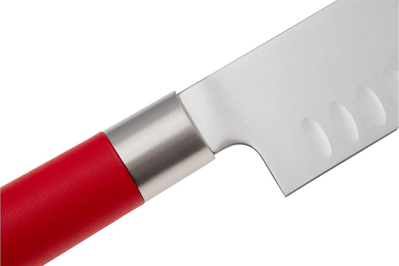 F. Dick Red Spirit 81742182K santoku met kuiltjes, 18 cm