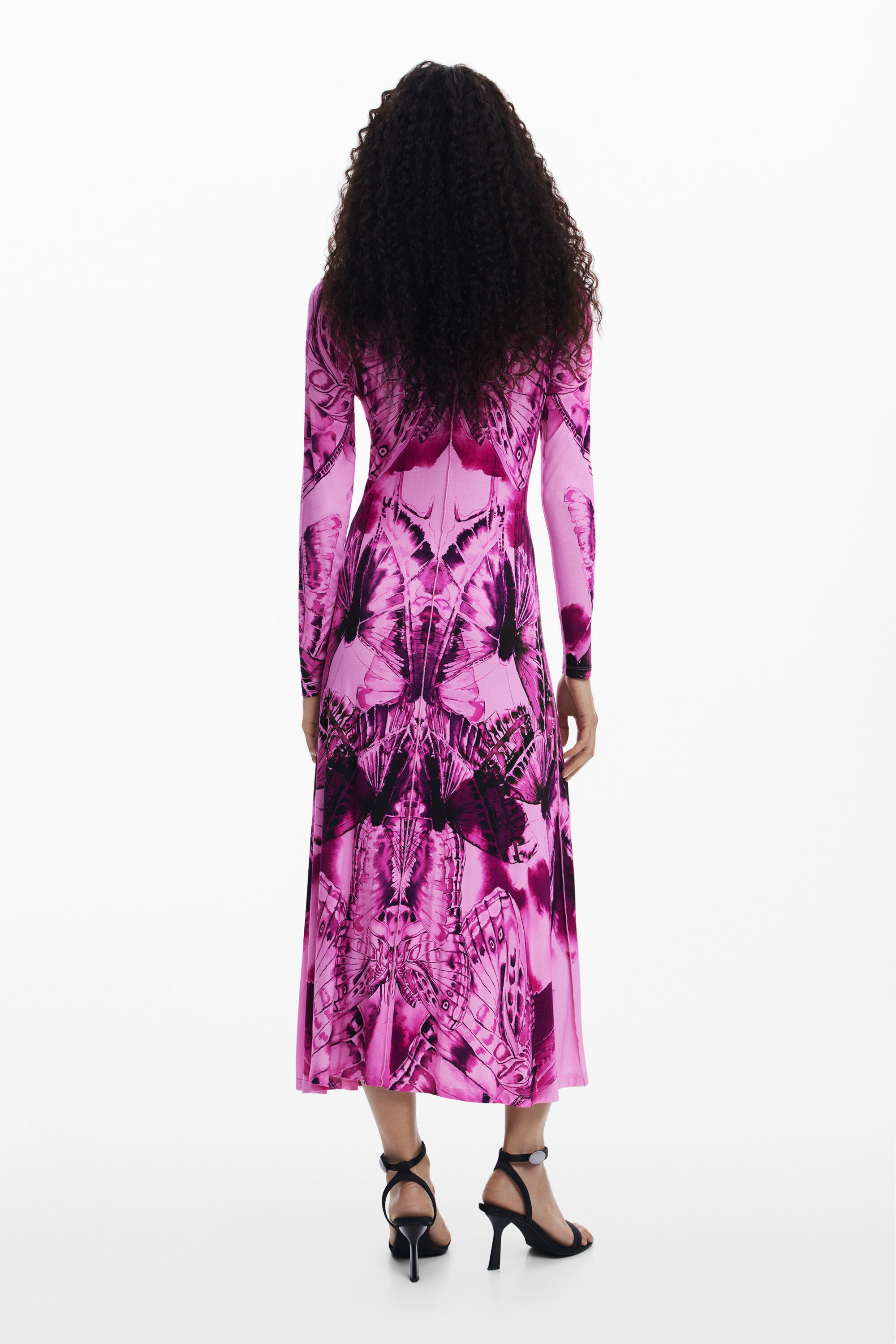 Vestido midi estampado