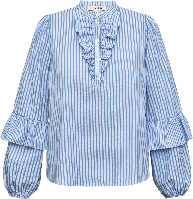 A-VIEW Karin blouse Blue/white