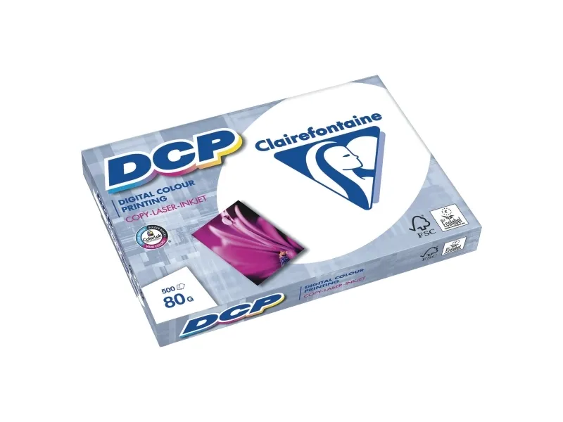 Papir til farveprint, Clairefontaine DCP, A3, 1801, 80 g, pakke a 500 ark