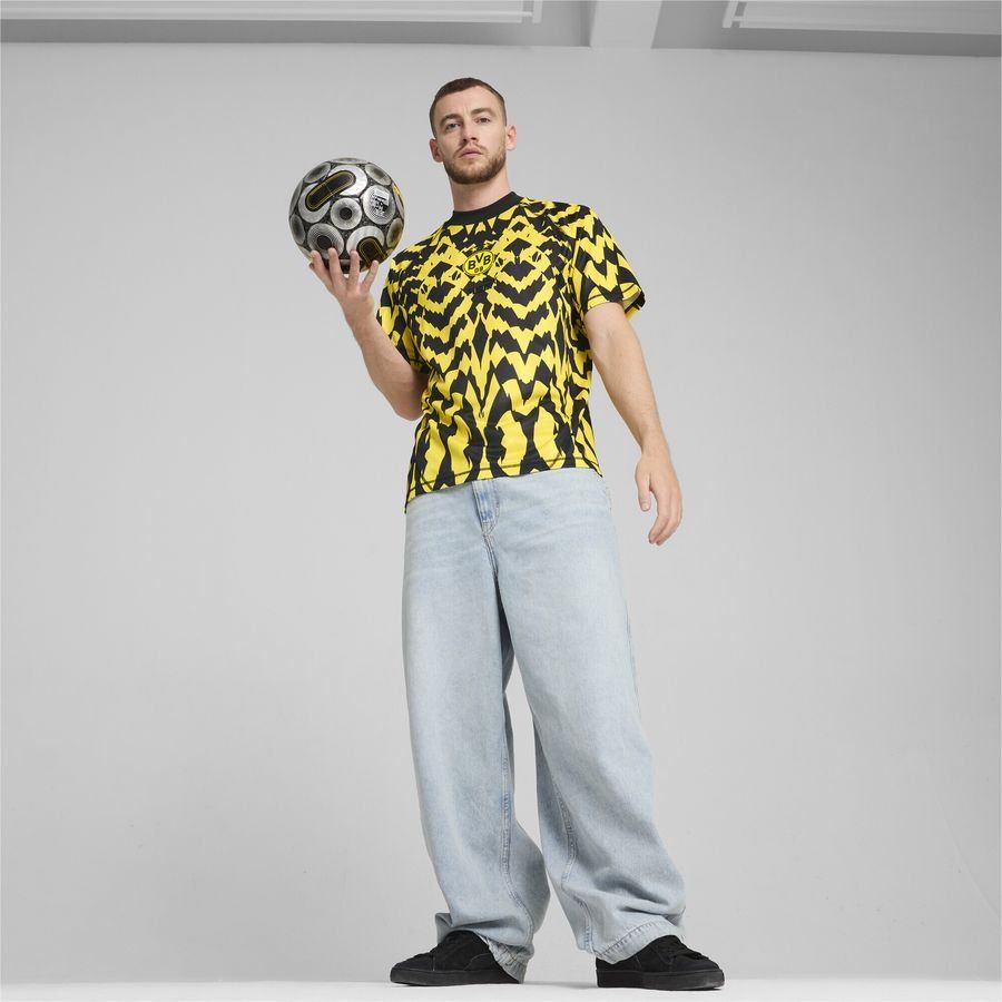 Dortmund Retro Maillot - Jaune/Noir