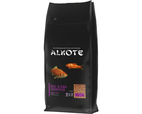 ALKOTE Goud- en vijvervisvoer 2 mm 2 kg Goud- en vijvervisvoer Hoofdvoer ook geschikt voor andere koudwatervissen