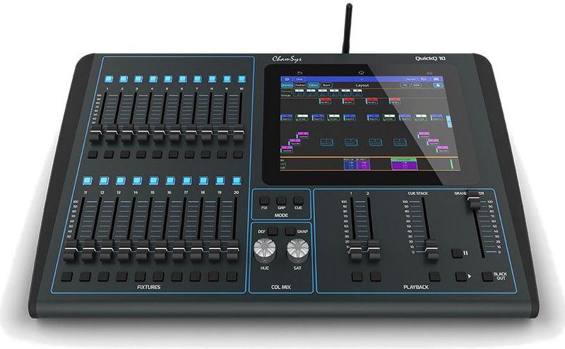 ChamSys QuickQ 10 - DMX-lichtsturingspaneel - 512 Kanalen