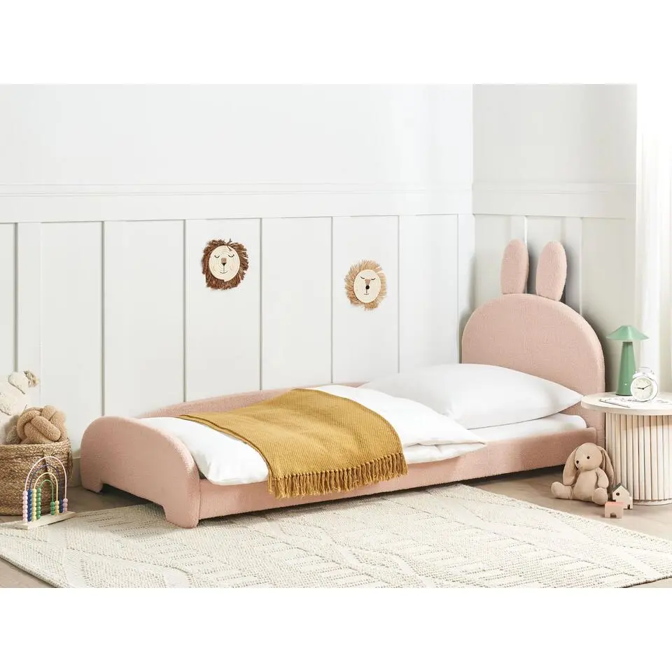 PERROS - Kinderbed - Beige - 90 x 200 cm - Bouclé