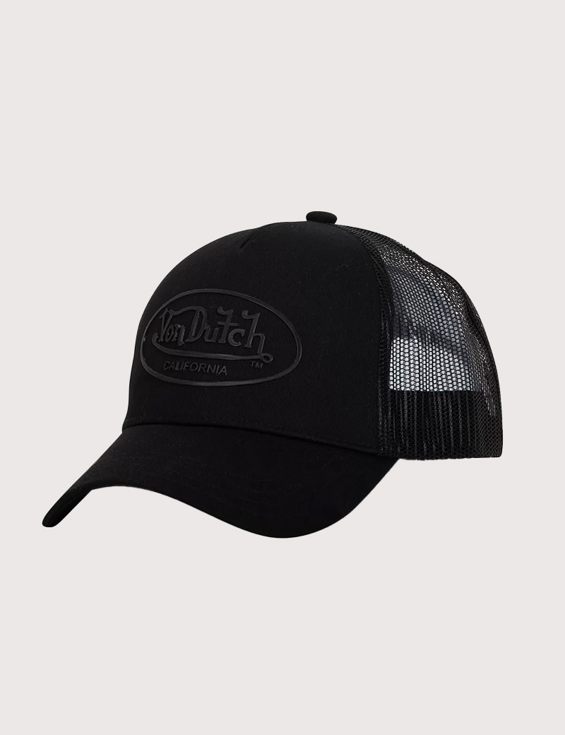 VON DUTCH CASQUETTE LOGO TRUCKER CALIFORNIA NOIRE