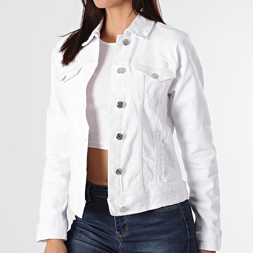 Veste Jean Femme Trudy Blanc