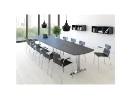 Konferencebord, Fumac Square, hvid L: 200 cm