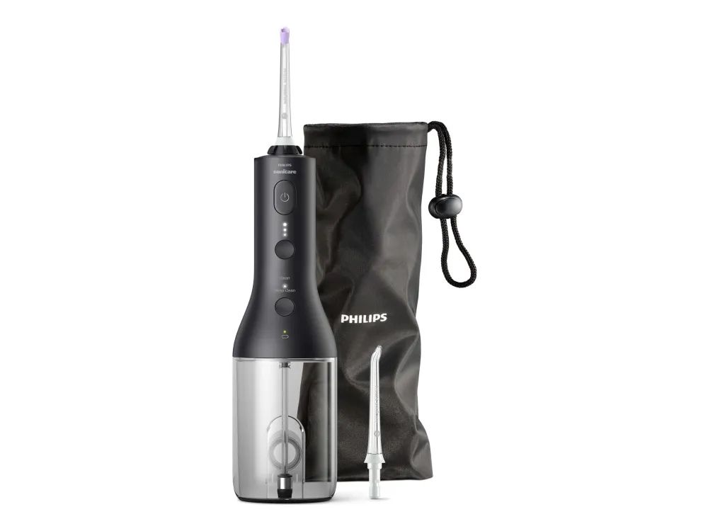 Philips Sonicare Power Flosser 3000 HX3826 - Mundskylning - trådløs - sort