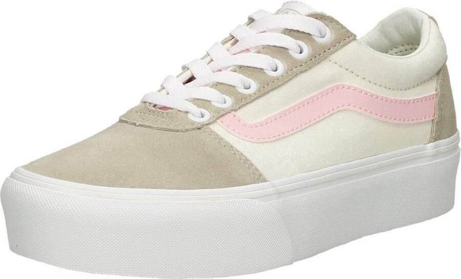 Vans Dames WM Ward Platform Color Block Beige