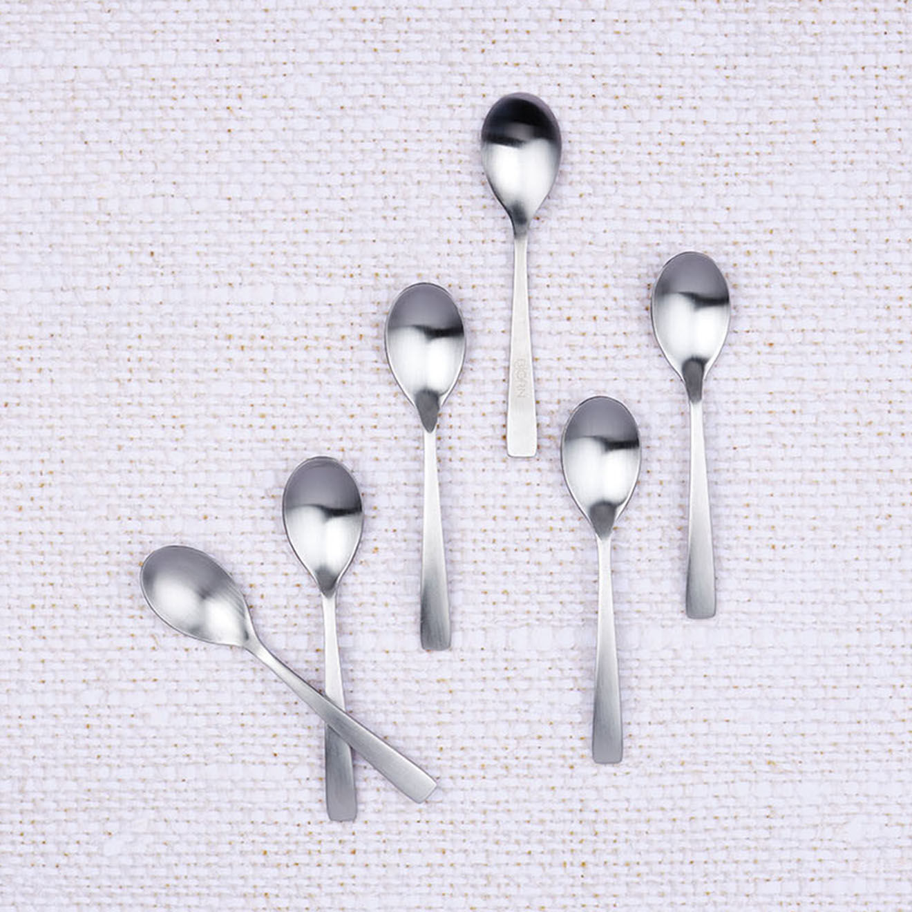 Bjorn 6 Petites cuillères Oglu inox mat