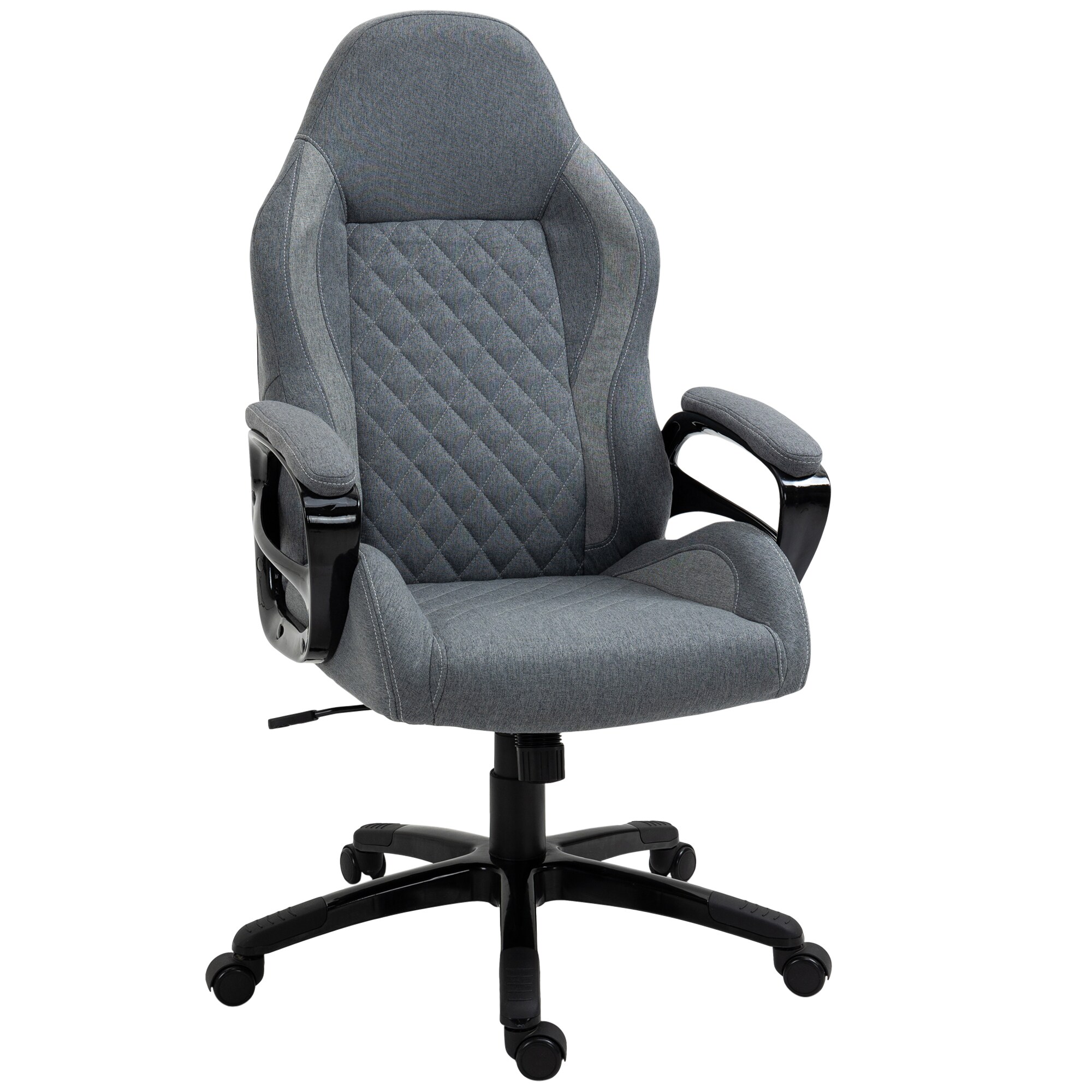 Vinsetto Bürostuhl mit Massagefunktion grau 64 x 68,5 x 116,5-124 cm (BxTxH)