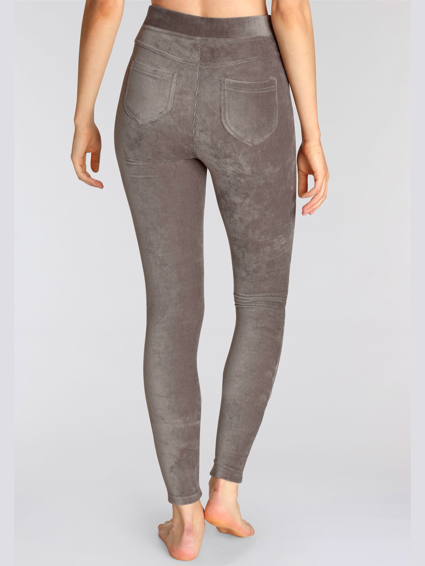 Legging basique en velours côtelé