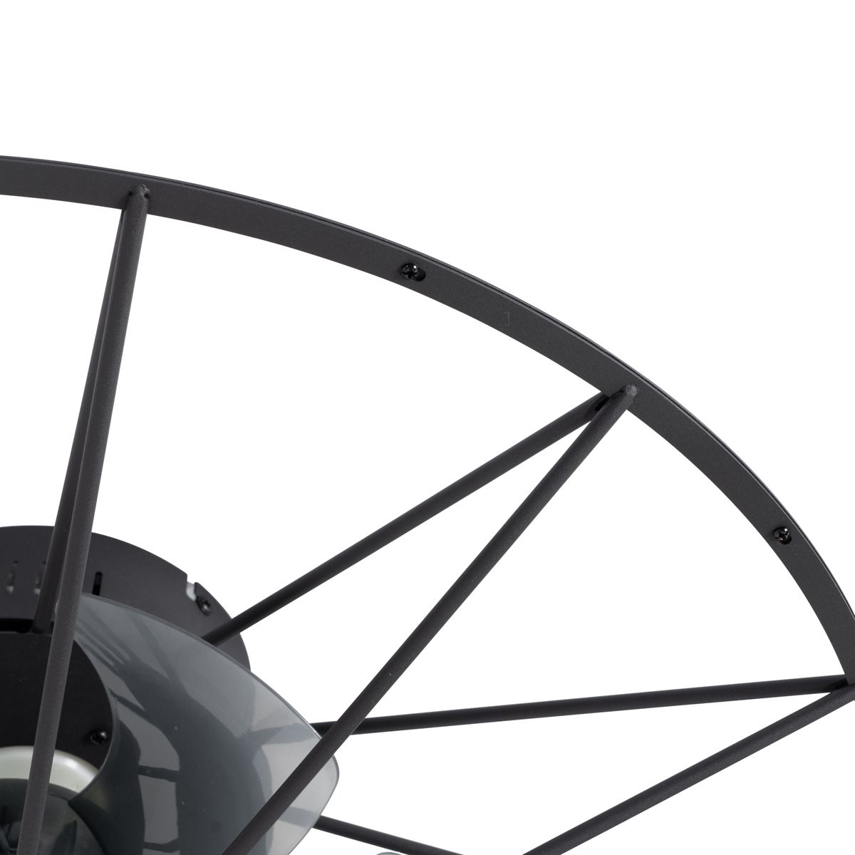 Plafondventilator zwart 62cm incl. LED dimbaar met afstandsbediening - Yaran
