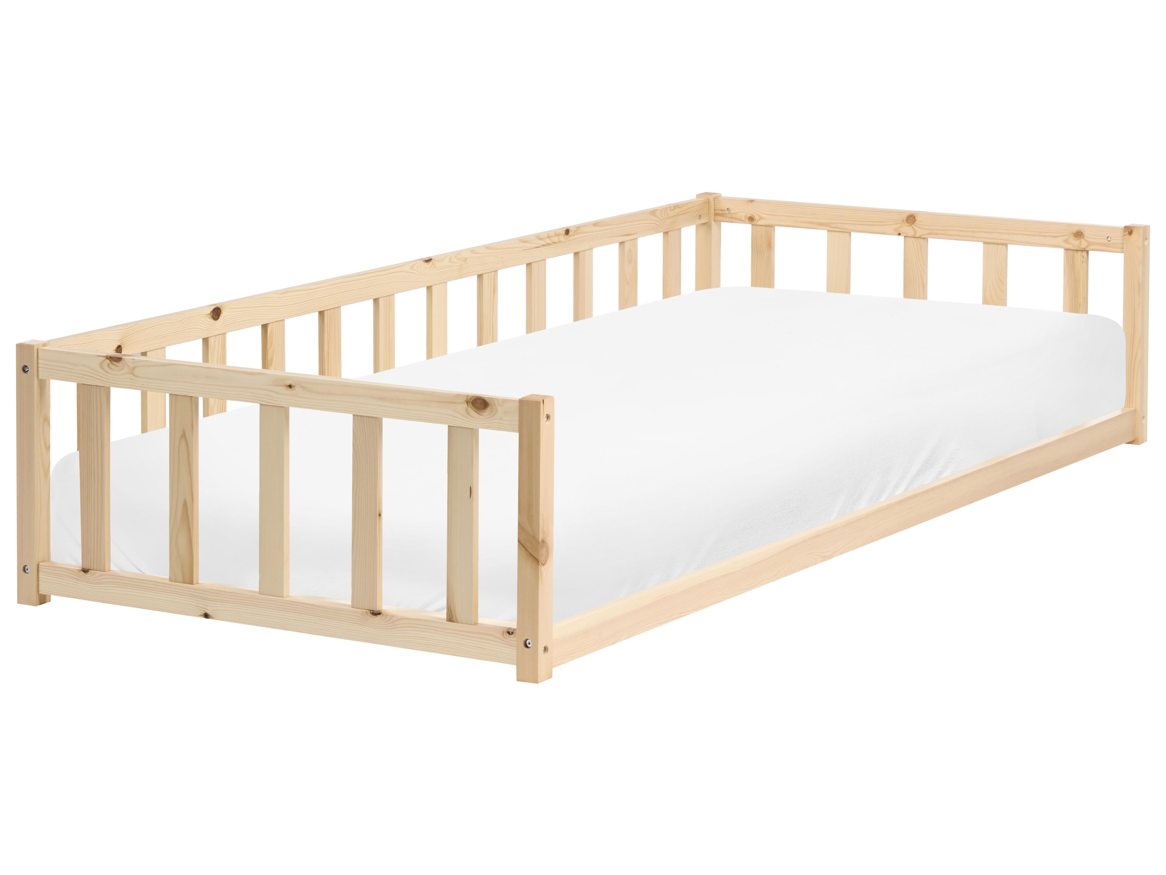 Kinderbed Dennenhout AURIBEAU 90 x 200 cm Lichtbruin