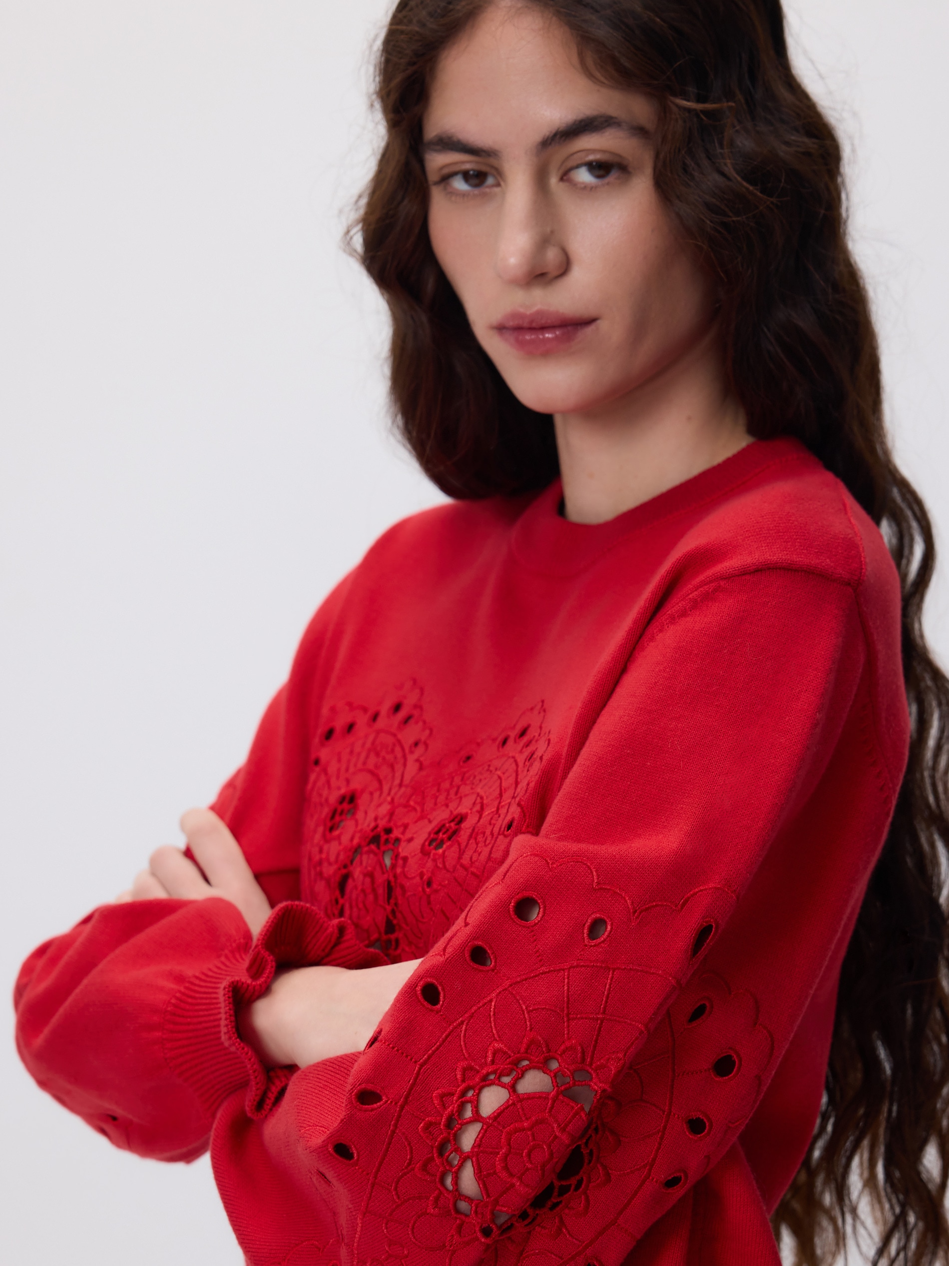 Pullover mit Ajourmuster