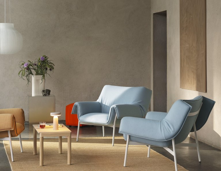 Muuto Wrap fauteuil grijs Ecriture 240